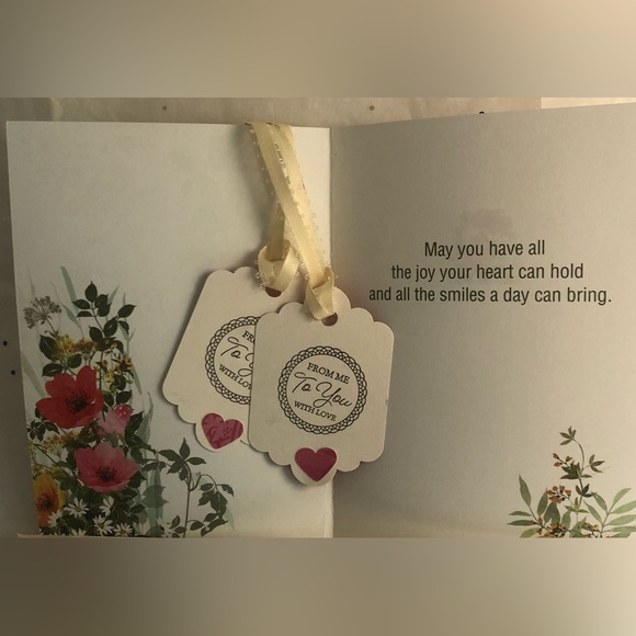 Birthday Greeting Card with envelope and two handcrafted gift tags - Picture 8 of 11